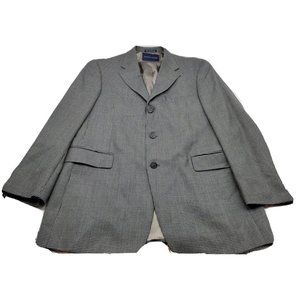 Tommy Hilfiger Blazer Sport Coat Jacket Wool acetate Mens 40R Grey
